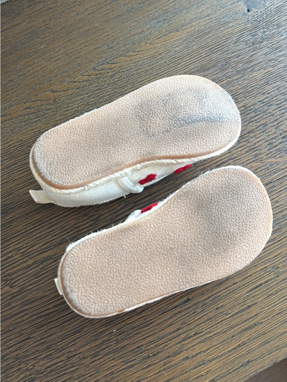 H&M Cream Espadrilles Shoes with Red Cherry Embroidery